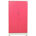 Akshaya 2 Door Steel Almirah 42" Pink With Dressing Mirror