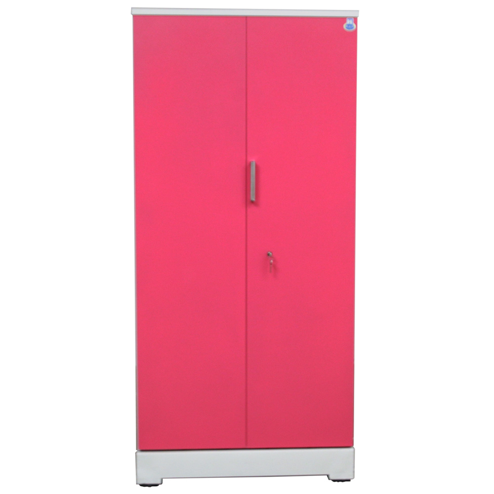 Swarna 2 Door Steel Cupboard 36" Pink